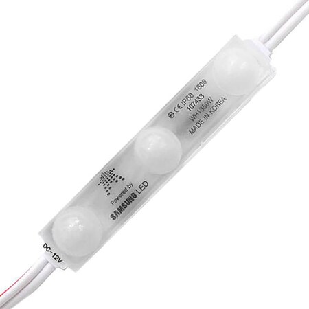 Beyond Led Technology LED Sign Module, 0.72 Watt, 66 Lumns, Green, 12V 180 Degree Beam Angle, W/Diffuser, 50PK 107433